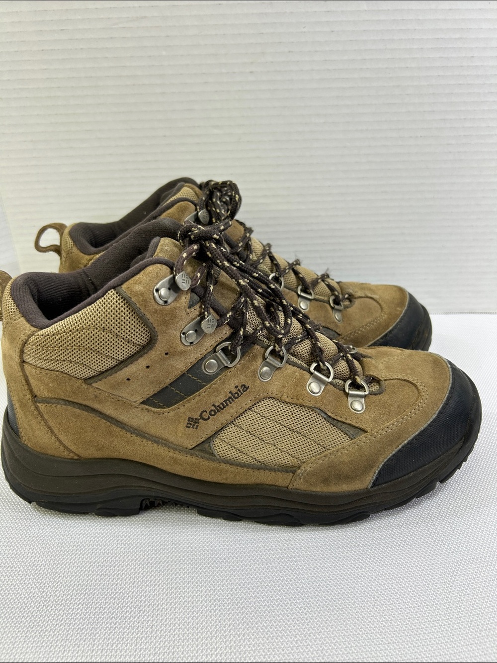 Columbia Razor Ridge Mid II Hiking Boots Brown Suede Omni-Grip Men’s 11